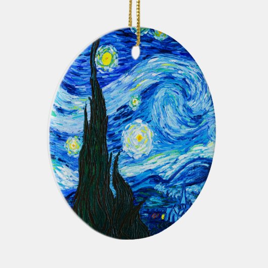 Van Gogh Starry Night Keramik Ornament (Rechts)