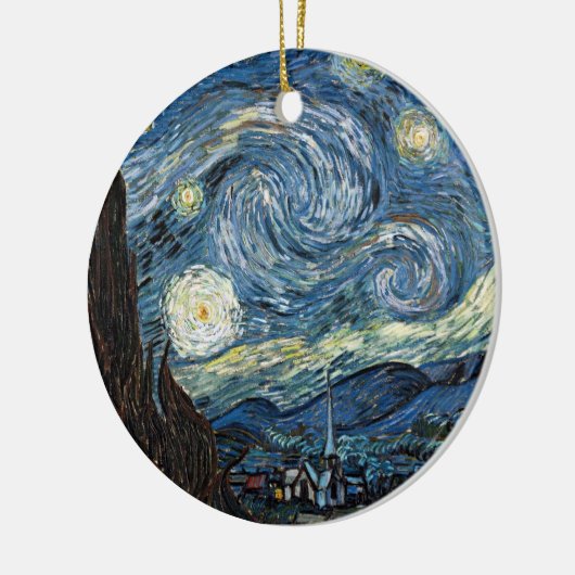 Van Gogh Starry Night Keramik Ornament (Links)