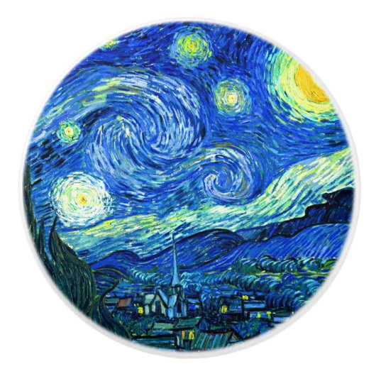 Van Gogh, Starry Night Keramikknauf (Vorderseite)