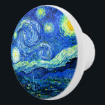 Van Gogh, Starry Night Keramikknauf<br><div class="desc">Van Gogh,  Starry Night Schublade Knöpfe.</div>