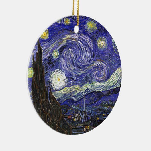 Van Gogh Starry Night Keramikornament (Rechts)