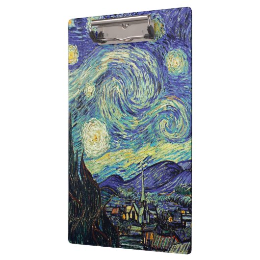 Van Gogh Starry Night Klemmbrett (Links)
