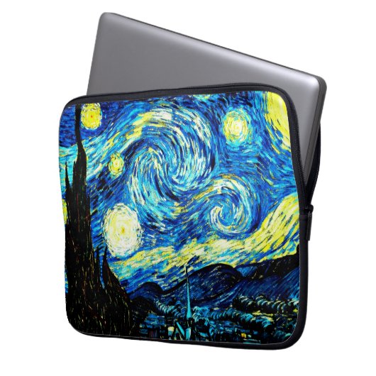 Van Gogh - Starry Night Laptopschutzhülle (Vorderseite Links)