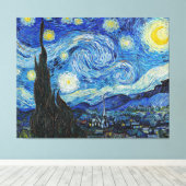 Van Gogh - Starry Night Leinwanddruck (Insitu (Holzboden))