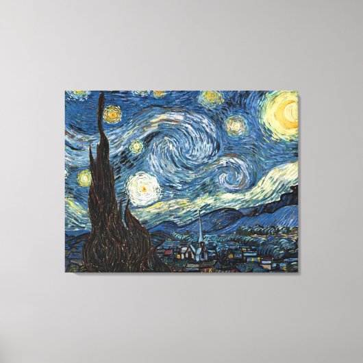 Van Gogh Starry Night Leinwanddruck (Vorderseite)