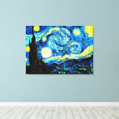 Van Gogh - Starry Night Leinwanddruck (Insitu (Holzboden))