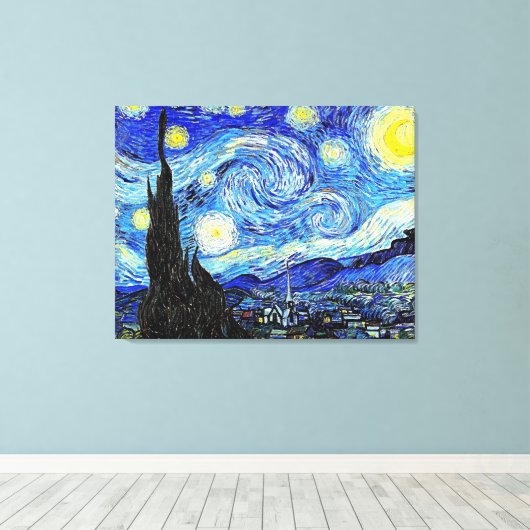 Van Gogh Starry Night Leinwanddruck (Insitu (Holzboden))
