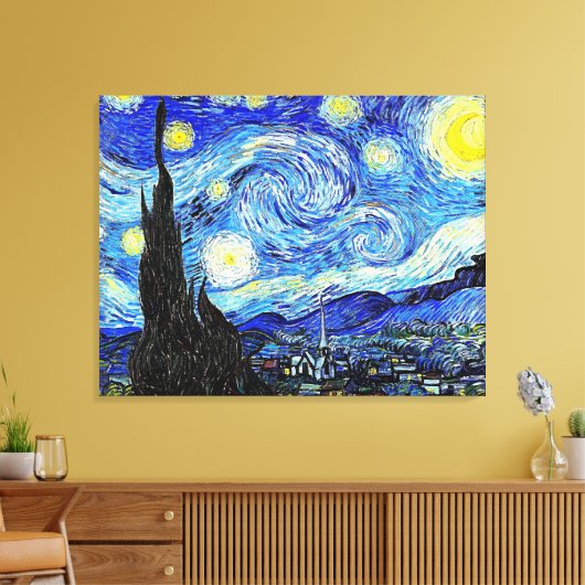 Van Gogh Starry Night Leinwanddruck (Insitu (Wohnzimmer))