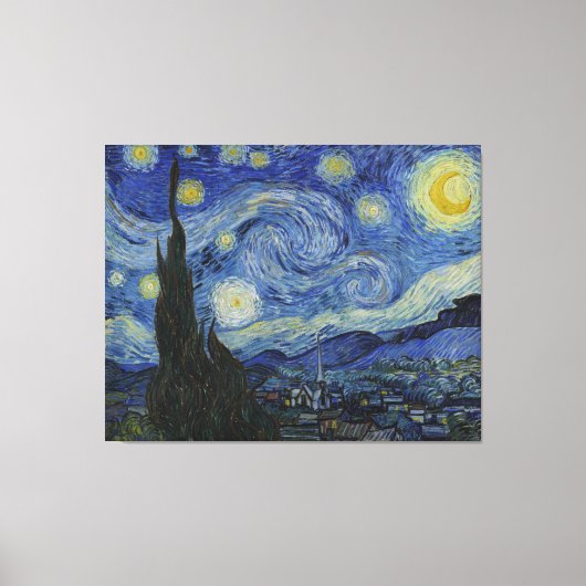 Van Gogh Starry Night Leinwanddruck (Vorderseite)
