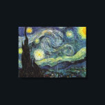 Van Gogh Starry Night Leinwanddruck<br><div class="desc">Reihe Vincent Van Gogh Landscape und Seascape Painting - Starry Blue Night</div>