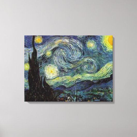 Van Gogh Starry Night Leinwanddruck (Vorderseite)