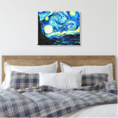Van Gogh - Starry Night Leinwanddruck (Insitu (Schlafzimmer))
