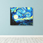 Van Gogh - Starry Night Leinwanddruck (Insitu (Holzboden))