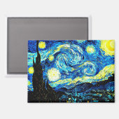 Van Gogh - Starry Night Magnet (Vorderseite/Rückseite)