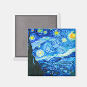 Van Gogh Starry Night Magnet (Vorderseite/Rückseite)