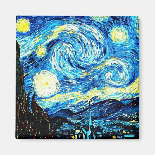 Van Gogh, Starry Night Magnet (Vorne)