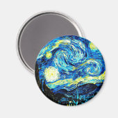 Van Gogh - Starry Night Magnet (Vorderseite/Rückseite)