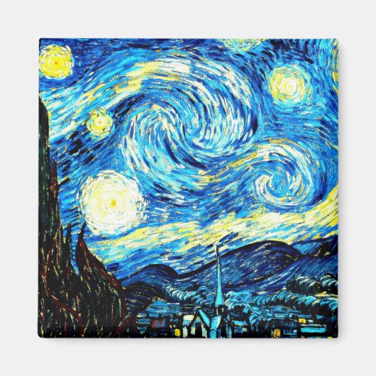 Van Gogh: Starry Night Magnet (Vorne)