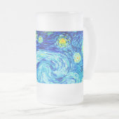 Van Gogh Starry Night Mattglas Bierglas (VorderseiteRechts)