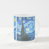 Van Gogh Starry Night Mattglastasse (VorderseiteRechts)