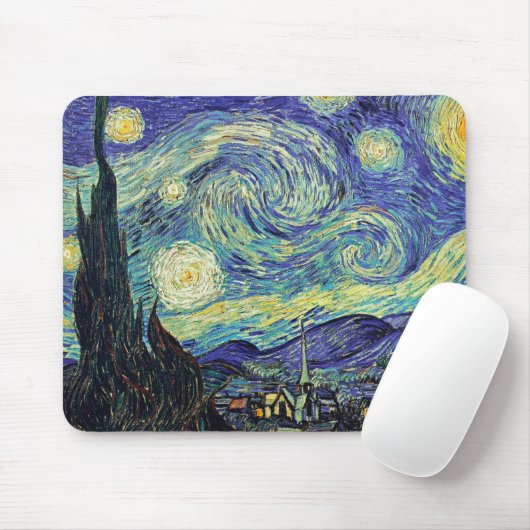 Van Gogh Starry Night Mousepad (Mit Mouse)