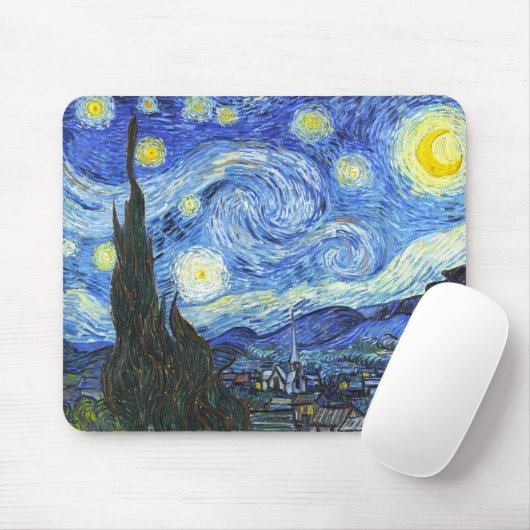 VAN GOGH Starry Night Mousepad (Mit Mouse)