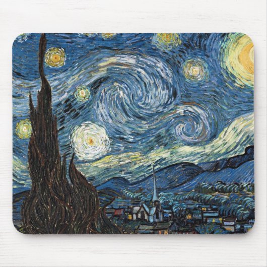 Van Gogh Starry Night Mousepad (Vorne)