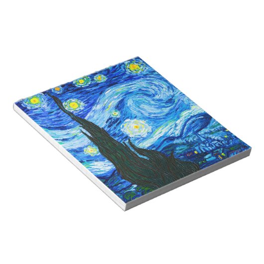 Van Gogh Starry Night Notizblock (angewinkelt)