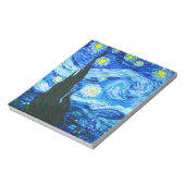 Van Gogh Starry Night Notizblock (Rotiert)