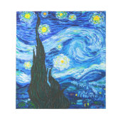 Van Gogh Starry Night Notizblock (Vorderseite)
