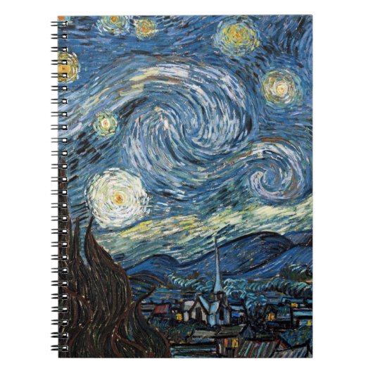 Van Gogh Starry Night Notizblock (Vorderseite)