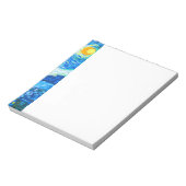 Van Gogh Starry Night Notizblock (Rotiert)