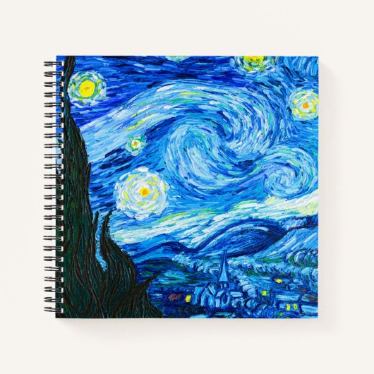 Van Gogh Starry Night Notizblock (Vorderseite)