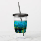 Van Gogh Starry Night Over Rhône Acryltrinkbecher (Links)