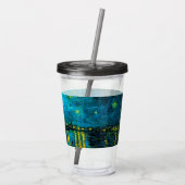 Van Gogh Starry Night Over Rhône Acryltrinkbecher (Rückseite)