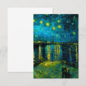 Van Gogh Starry Night Over Rhône Begleitkarte (Vorne/Hinten)