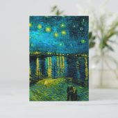 Van Gogh Starry Night Over Rhône Begleitkarte (Stehend Vorderseite)