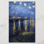 Van Gogh Starry Night Over Rhone Briefpapier (Vorderseite)