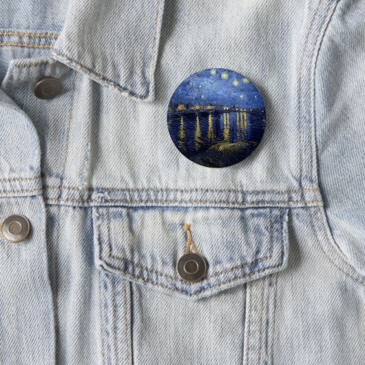 Van Gogh Starry Night Over Rhone Button (Beispiel)