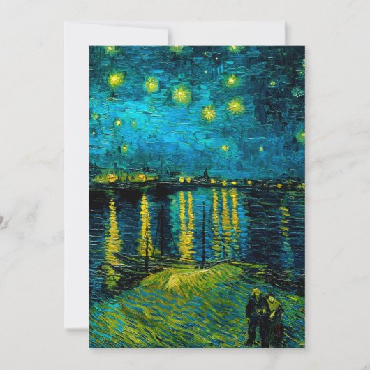 Van Gogh Starry Night Over Rhône Einladung (Vorderseite)