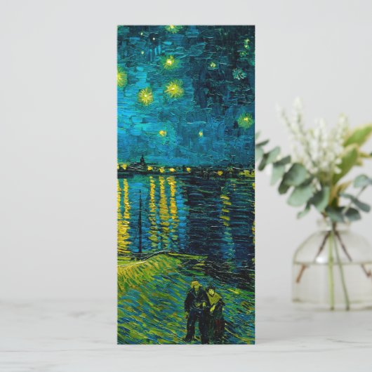 Van Gogh Starry Night Over Rhône Einladung (Stehend Vorderseite)