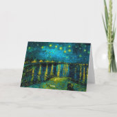 Van Gogh Starry Night Over Rhône Einladung (Rückseite)