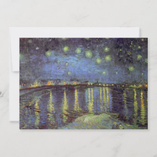 Van Gogh Starry Night Over Rhone Feiertagskarte