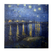Van Gogh Starry Night Over Rhone Fliese (Vorderseite)