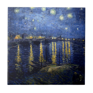 Van Gogh Starry Night Over Rhone Fliese