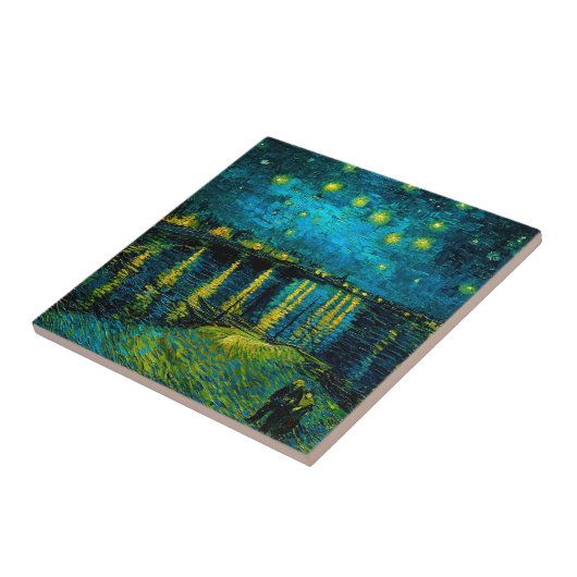 Van Gogh Starry Night Over Rhône Fliese (Seite)