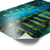 Van Gogh Starry Night Over Rhône Fotodruck (Ecke)
