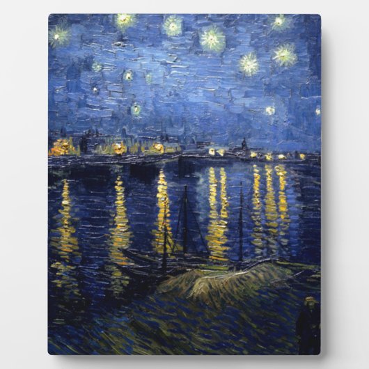 Van Gogh Starry Night Over Rhone Fotoplatte (Vorderseite)