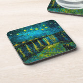 Van Gogh Starry Night Over Rhône Getränkeuntersetzer (Linke Seite)