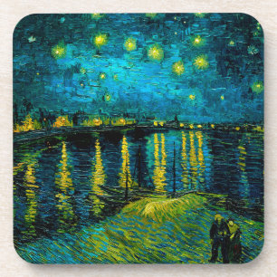 Van Gogh Starry Night Over Rhône Getränkeuntersetzer
